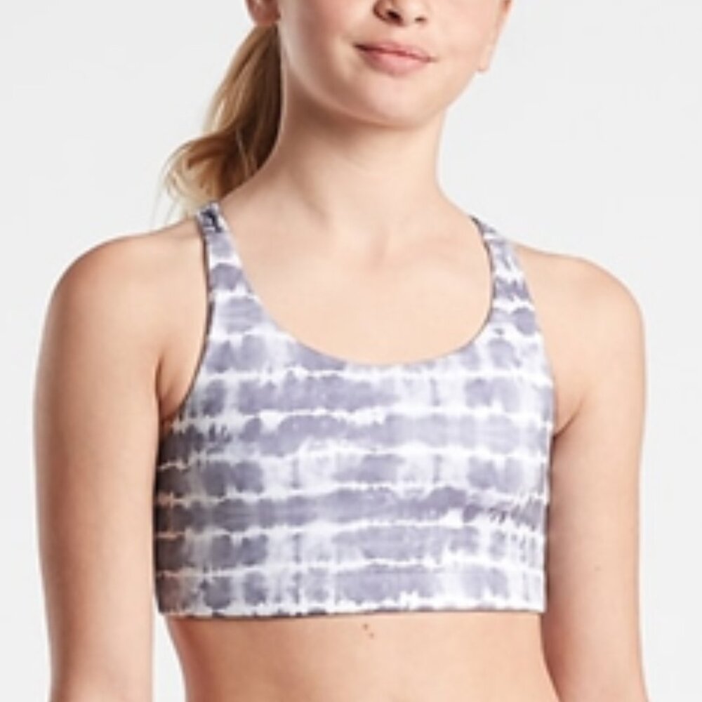 Athleta Girl Printed Upbeat Sports Bra 2.0